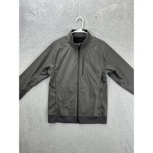 Lululemon Jacket Adult Medium Grey Athletic Full Zip Raglan Sleeve Pockets Mens‎